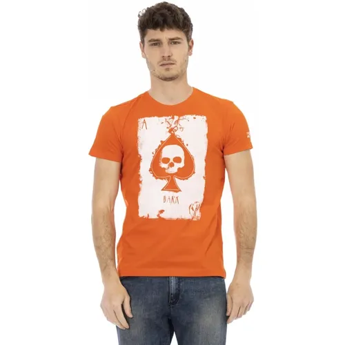 Casual T-Shirt mit Rundhalsausschnitt - Trussardi - Modalova