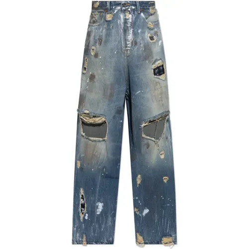 Jeans mit Distressed-Effekt - Vetements - Modalova