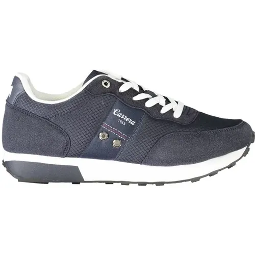 Blaue Polyester-Sneaker mit Schnürsenkeln , Herren, Größe: 43 EU - Carrera - Modalova