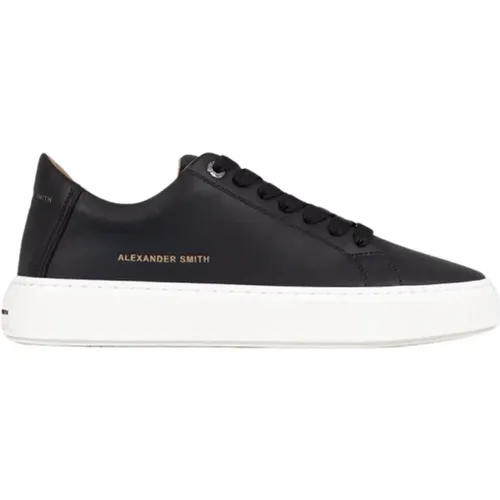 Schwarze Londoner Herren Sneakers , Herren, Größe: 41 EU - Alexander Smith - Modalova