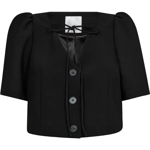 Crop Tie Blazer , female, Sizes: M, S, XL - Co'Couture - Modalova
