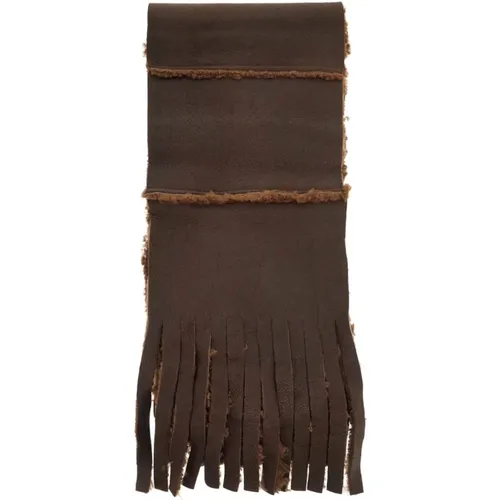 Shearling Fringed Scarf , female, Sizes: ONE SIZE - Our Legacy - Modalova