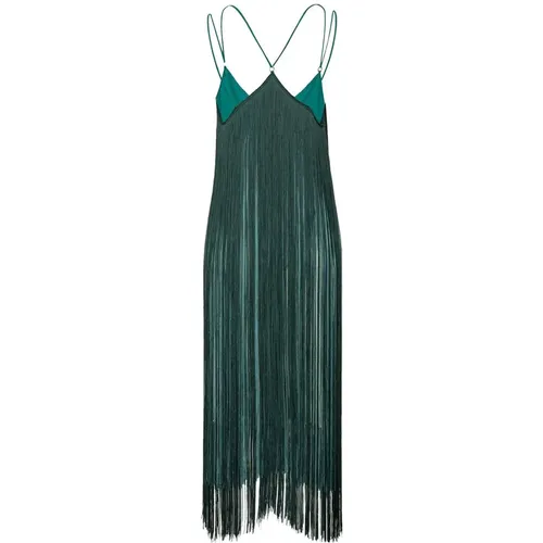 Fringed Dress , female, Sizes: S - pinko - Modalova