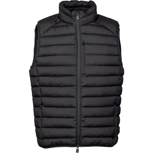 Quilted Sleeveless High Neck Gilet , male, Sizes: M - Save The Duck - Modalova