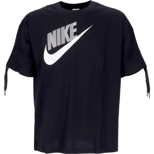 Schwarzes Tanz Top Crew-neck T-shirt , Herren, Größe: S - Nike - Modalova