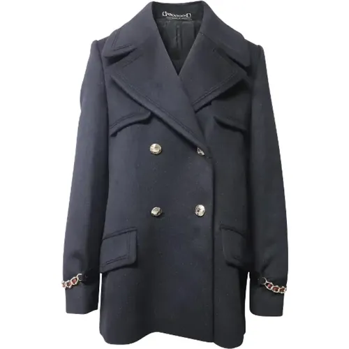 Pre-owned Double-Breasted Wool Jacket , female, Sizes: 2XL - Gucci Vintage - Modalova