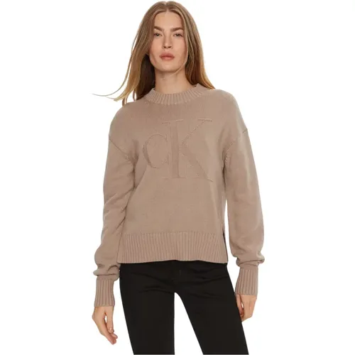 Intarsia Loose Sweater Trendige Mode Damen - Calvin Klein Jeans - Modalova