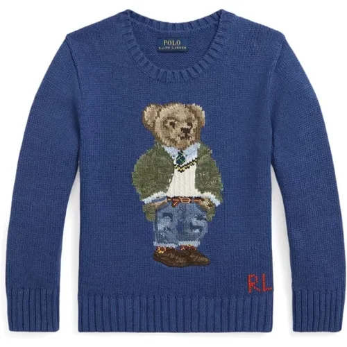Blaues Sweatshirt für Jungen Ss24 - Ralph Lauren - Modalova
