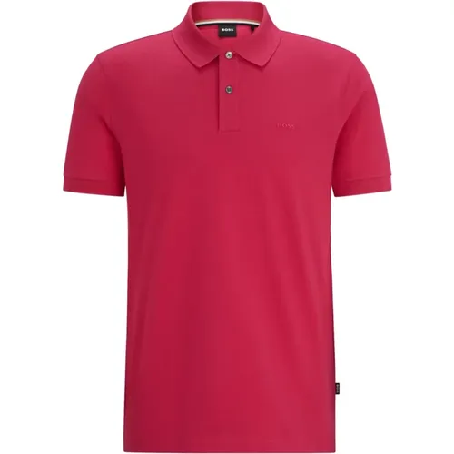 Cotton Pallas Polo Shirt Dark , male, Sizes: 2XL, XL, L, 3XL - Hugo Boss - Modalova