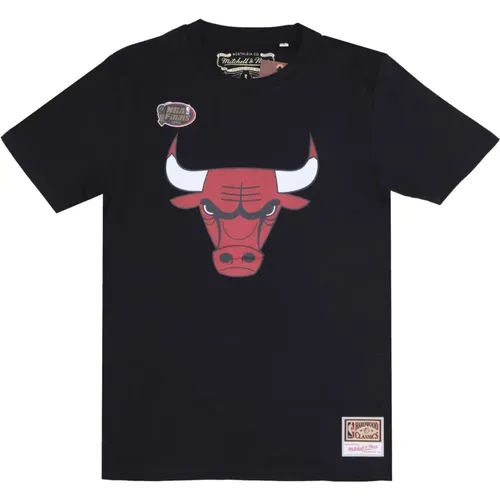 Chicago Bulls Logo Tee 1996 Finals , Herren, Größe: L - Mitchell & Ness - Modalova