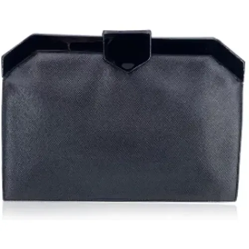 Pre-owned Leather clutches , female, Sizes: ONE SIZE - Yves Saint Laurent Vintage - Modalova