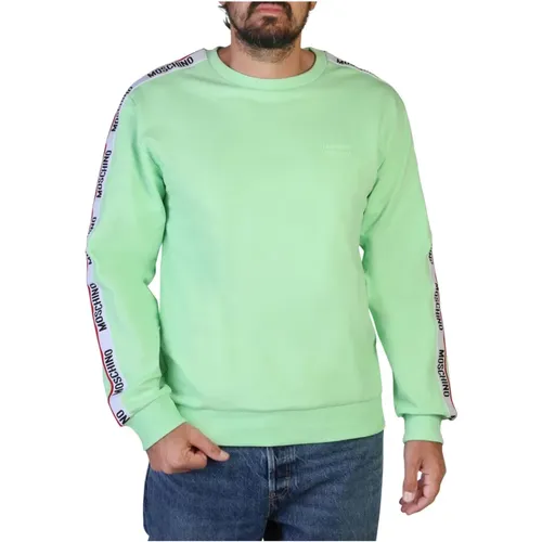 Herren Baumwoll-Sweatshirt , Herren, Größe: L - Moschino - Modalova