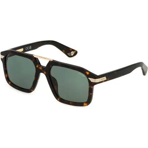 Forty 1 Sunglasses in Havana Acetate , unisex, Sizes: 56 MM - Police - Modalova