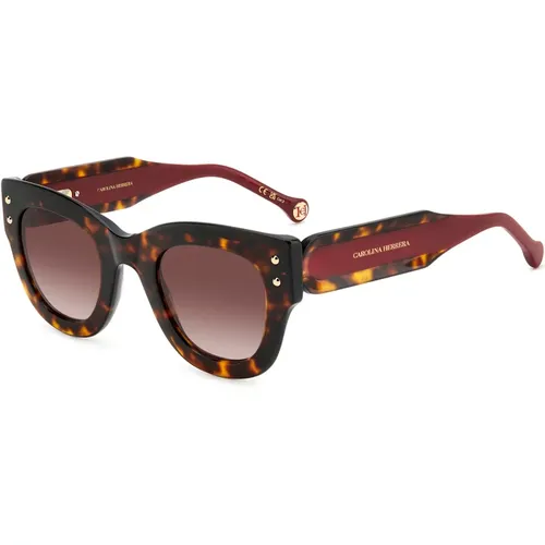 Havana Red/ Shaded Sunglasses,Sunglasses HER 0222/S - Carolina Herrera - Modalova
