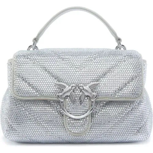 Silver Bags for a Stylish Look , female, Sizes: ONE SIZE - pinko - Modalova