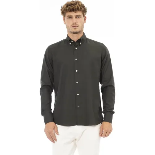 Button-down Hemd - Kurzarm , Herren, Größe: 4XL - Baldinini - Modalova