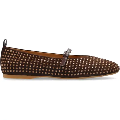 Leather Mary Jane Ballet Flats , female, Sizes: 3 UK, 4 UK, 5 UK, 6 UK, 7 UK - JW Anderson - Modalova