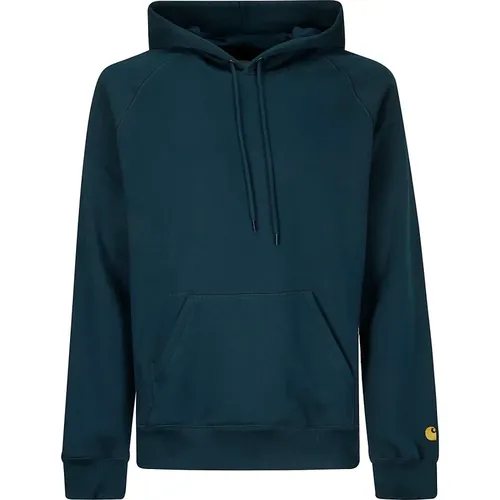 Hooded Cotton Sweatshirt with Front Pocket , male, Sizes: XL - Carhartt WIP - Modalova