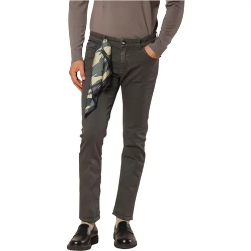 Camouflage Slim Fit Chino Hose - Mason's - Modalova