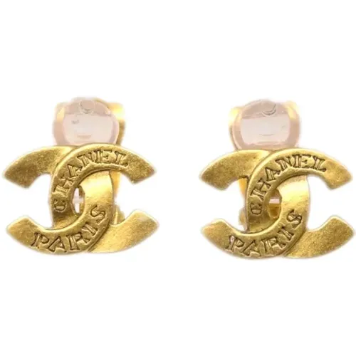 Pre-owned Metal earrings , female, Sizes: ONE SIZE - Chanel Vintage - Modalova