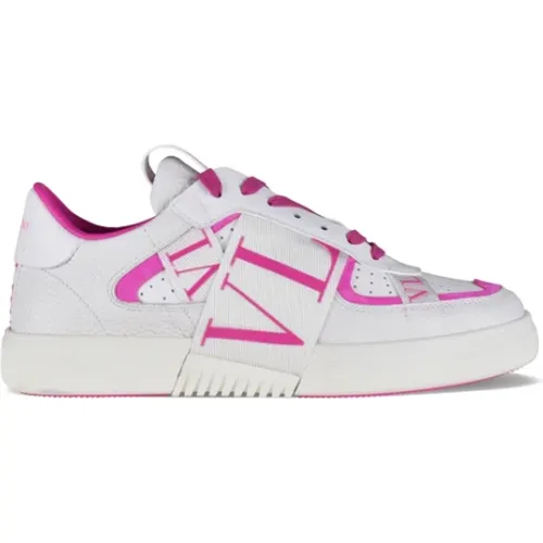 Weiße und Pinke Vl7N Sneakers - Valentino Garavani - Modalova