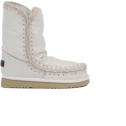 Eskimo Boots with Metal Logo Patch , female, Sizes: 6 UK, 4 UK, 7 UK - Mou - Modalova