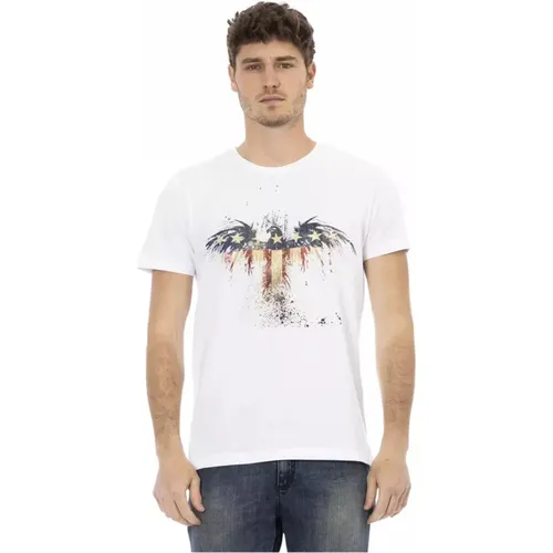 Herren Bedrucktes Baumwoll-T-Shirt , Herren, Größe: M - Trussardi - Modalova