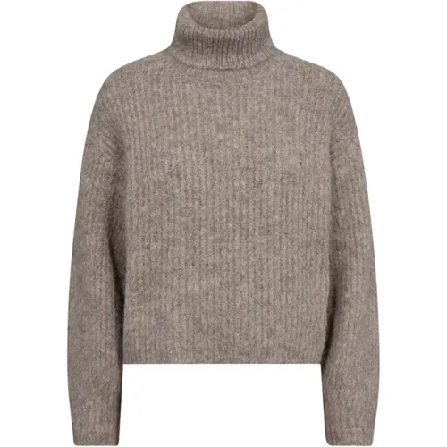 Walnuss Rollkragenpullover , Damen, Größe: S - Co'Couture - Modalova