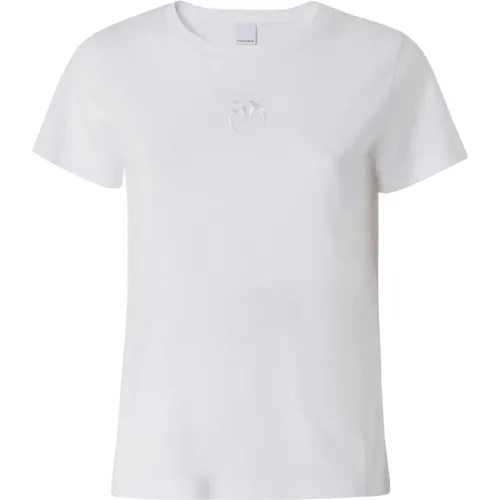 Baumwoll-T-Shirt mit Stil A227 - pinko - Modalova