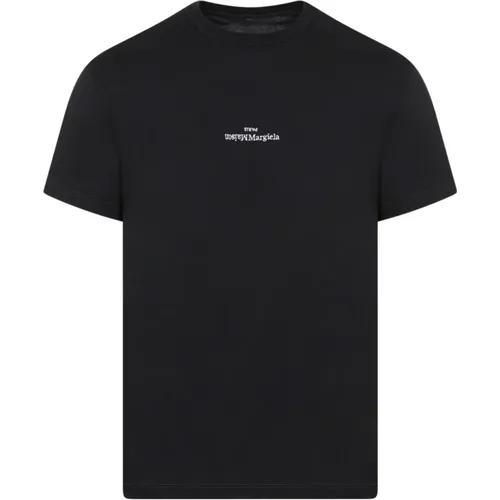 Logo T-Shirt 900 Schwarz Weiß , Herren, Größe: L - Maison Margiela - Modalova