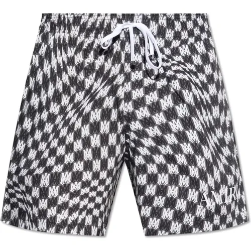 Swim shorts with monogram , male, Sizes: L, XL - Amiri - Modalova