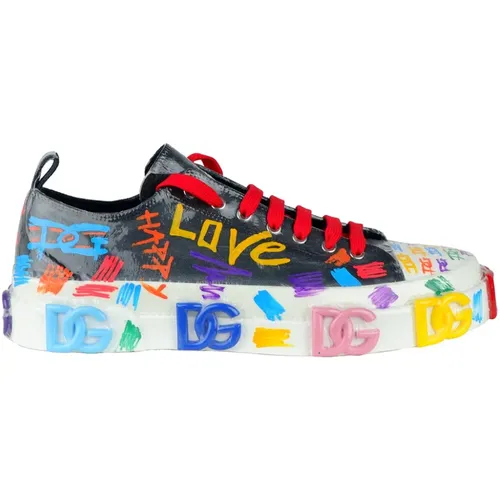 Bunte Leinwand Sneakers - Dolce & Gabbana - Modalova