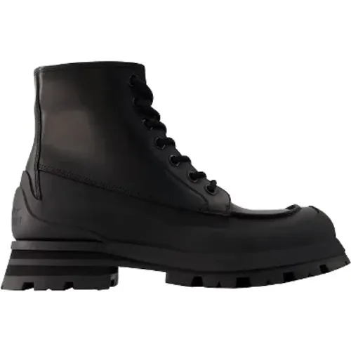 Leder boots Alexander McQueen - alexander mcqueen - Modalova