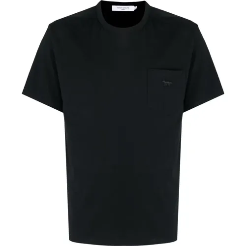 Fox Patch Komfort T-Shirt , Herren, Größe: S - Maison Kitsuné - Modalova