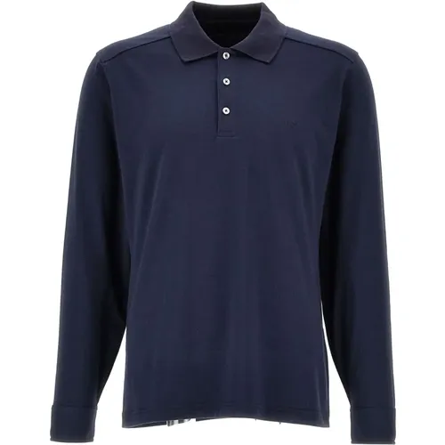 Polo Shirt Jersey Texture Embroidered , male, Sizes: XS, S, 3XL, M - Fay - Modalova