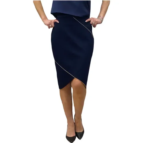 Knee-Length Skirt with Unique Design , female, Sizes: XS, XL - Alviero Martini 1a Classe - Modalova