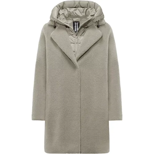 Sherpa Fleece Overcoat - Stay Warm and Stylish , female, Sizes: 3XL, 2XL - BomBoogie - Modalova