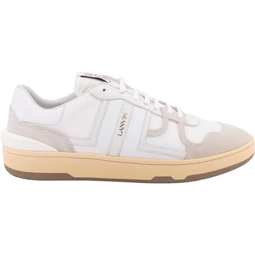 Leather and Nylon Sneakers for Men , male, Sizes: 9 UK, 11 UK - Lanvin - Modalova