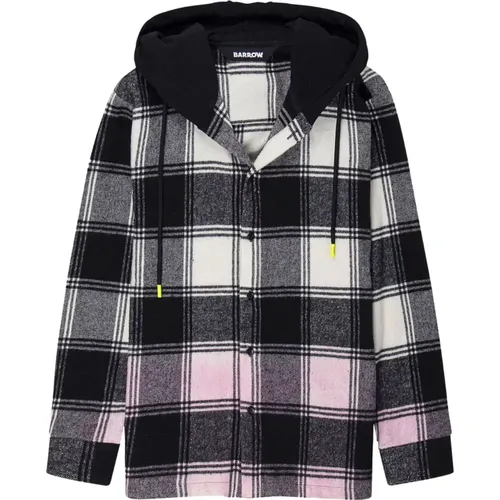 Fleece Hooded Cloth Shirt , unisex, Sizes: L, S, M, XL - Barrow - Modalova