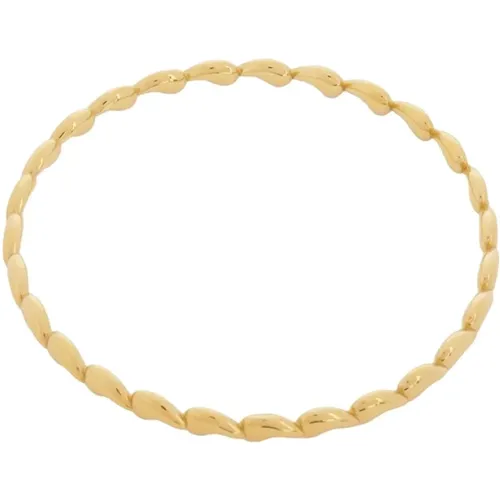 Gold Bracelet Set with Engraved Logo , female, Sizes: ONE SIZE - Chloé - Modalova