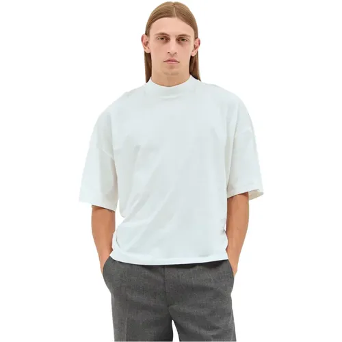 Panel Baumwoll Jersey T-Shirt , Herren, Größe: L - The Row - Modalova