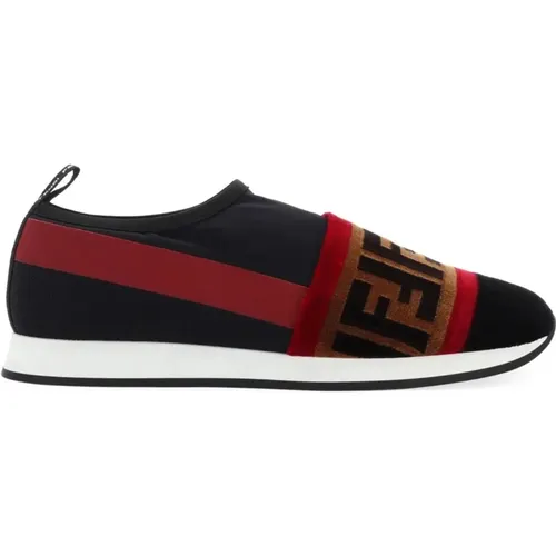 Logo Slip-On Sneakers , female, Sizes: 3 UK - Fendi - Modalova