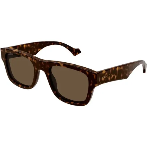 Quadratische Acetat-Sonnenbrille , unisex, Größe: 53 MM - Gucci - Modalova