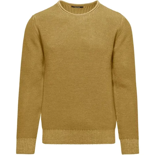 Ribbed Wool Blend Crewneck Sweater , male, Sizes: 2XL, S, L, 3XL, M, XL, XS - BomBoogie - Modalova