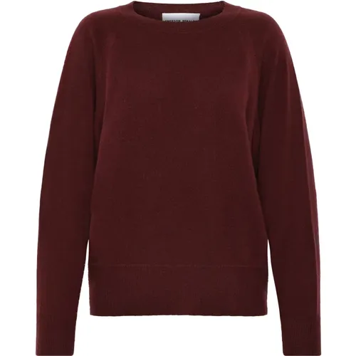 Kaschmir Raglan Pullover in Rotbraun , Damen, Größe: M - Emerson Renaldi - Modalova