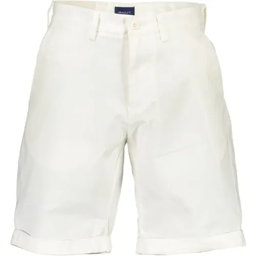 Herren Bermuda Shorts Weiß 5-Tasche - Gant - Modalova