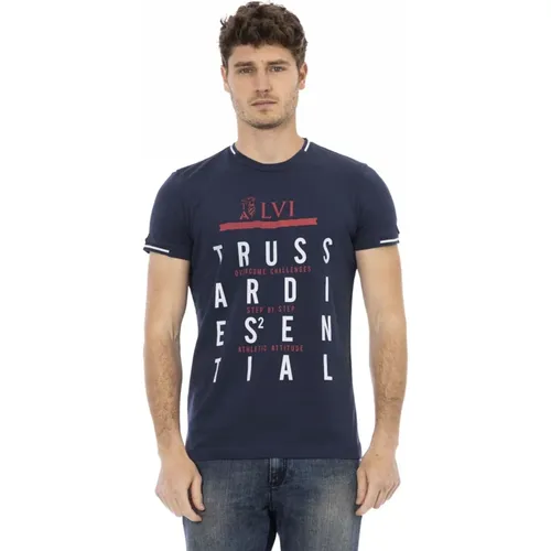 Casual T-Shirt mit kurzen Ärmeln und Rundhalsausschnitt - Trussardi - Modalova