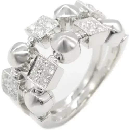 Pre-owned White Gold rings , female, Sizes: ONE SIZE - Bvlgari Vintage - Modalova