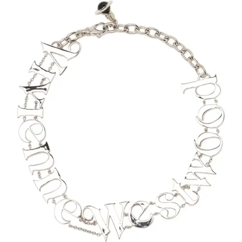 Silhouetten-Halskette mit glänzendem Finish - Vivienne Westwood - Modalova
