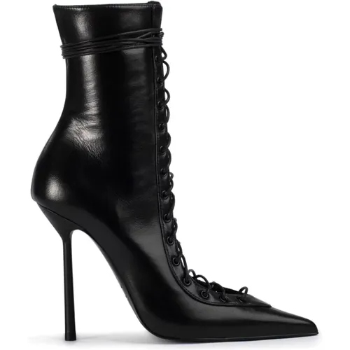 Leather Stiletto Boots with Zip , female, Sizes: 3 1/2 UK, 4 UK, 6 UK, 5 UK, 4 1/2 UK, 5 1/2 UK, 3 UK, 7 UK - Le Silla - Modalova